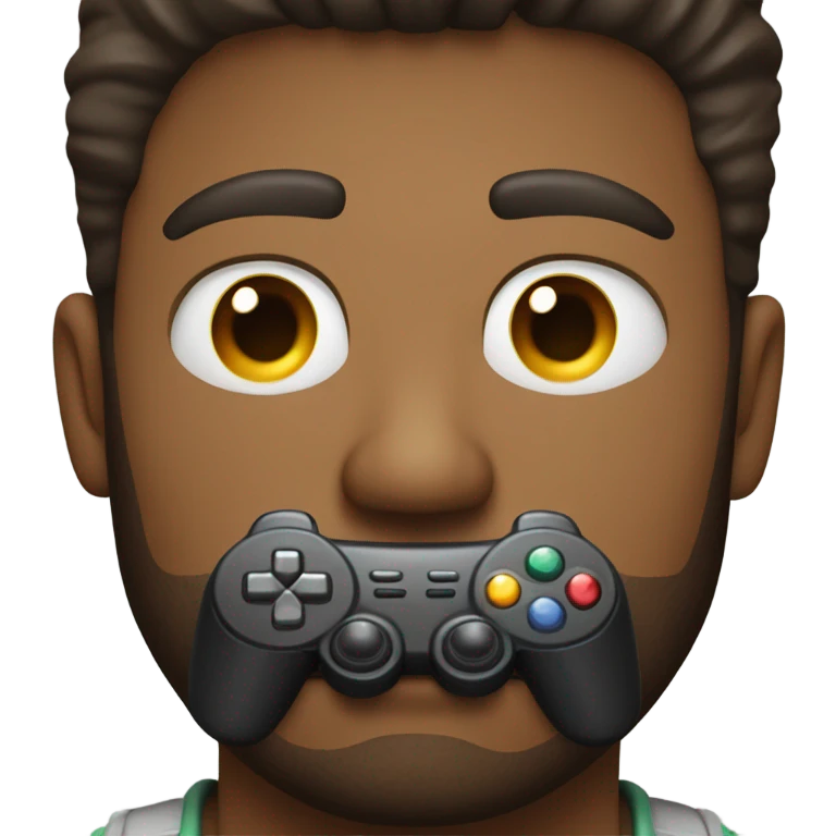 man playing video games emoji