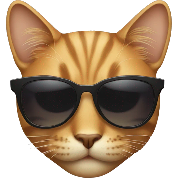 Cat with sunglasses emoji