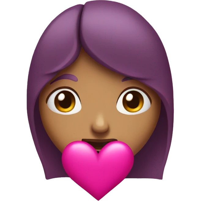 Corazón fucsia  emoji