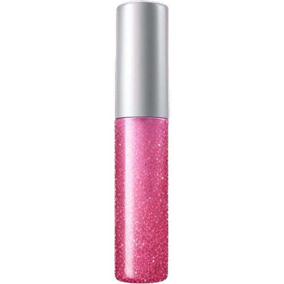 Pink lipgloss tube bottle with glitter  emoji