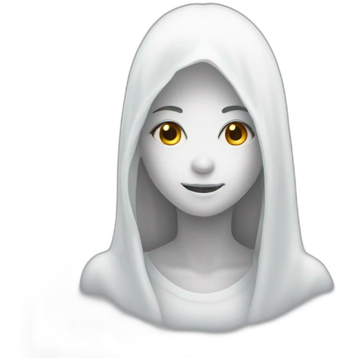 smile-ghost-girl emoji
