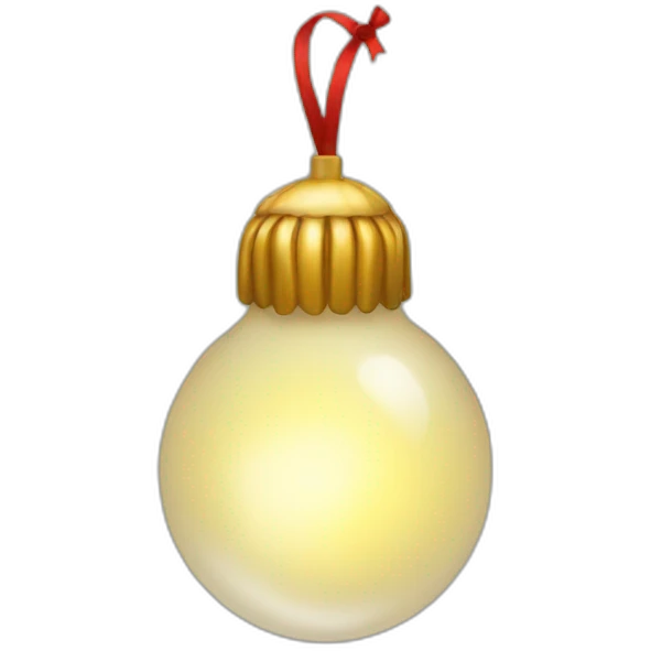 christmas bulb emoji