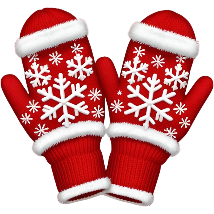 Christmas gloves emoji