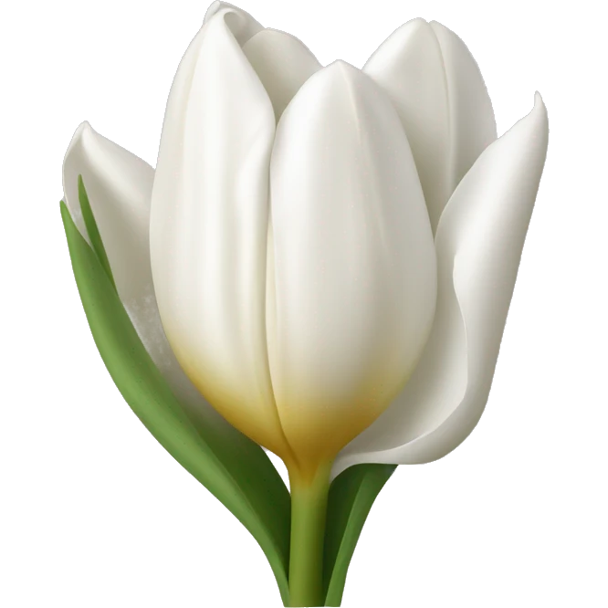 Whitte tulipan emoji
