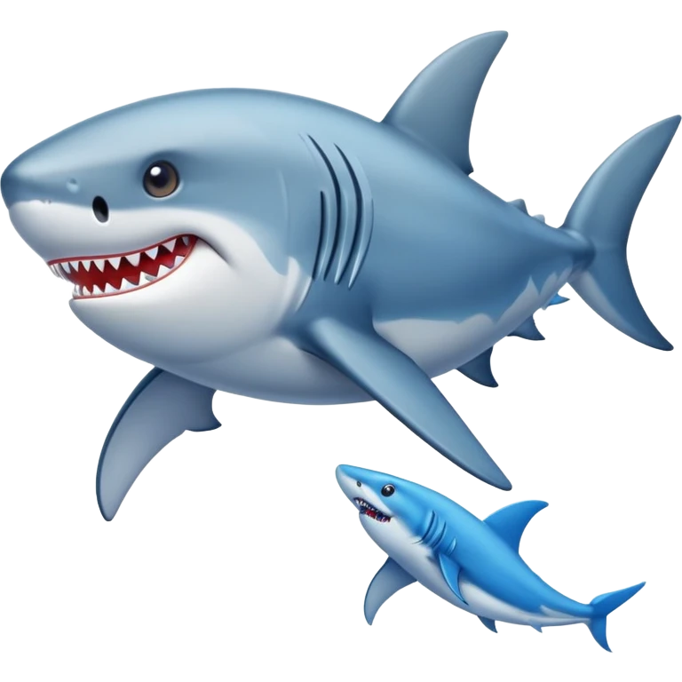 Tiburón con zapatos azules  emoji
