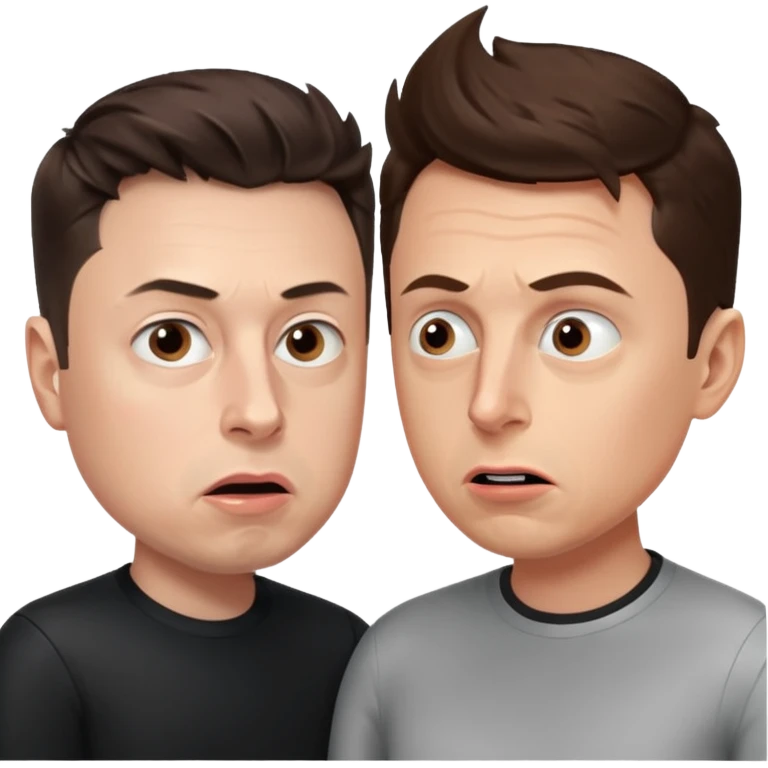 argument between Elon musk and Sam Altman emoji