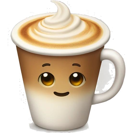 A cup of latte emoji