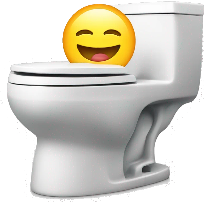 Money sitting on toilet  emoji