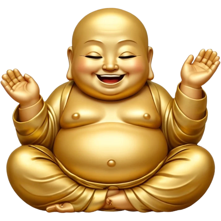 Laughing buddha emoji