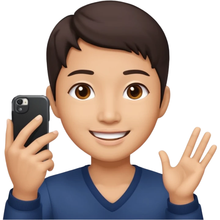 asian influencer selfie emoji