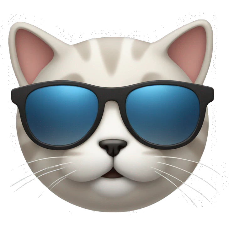 Cat with sunglasses emoji