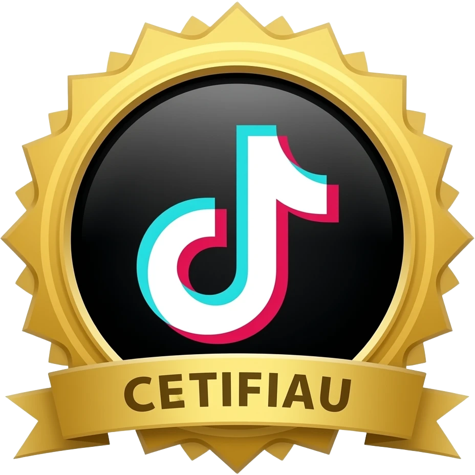 Logo de certification de tiktok je le veux en emoji emoji