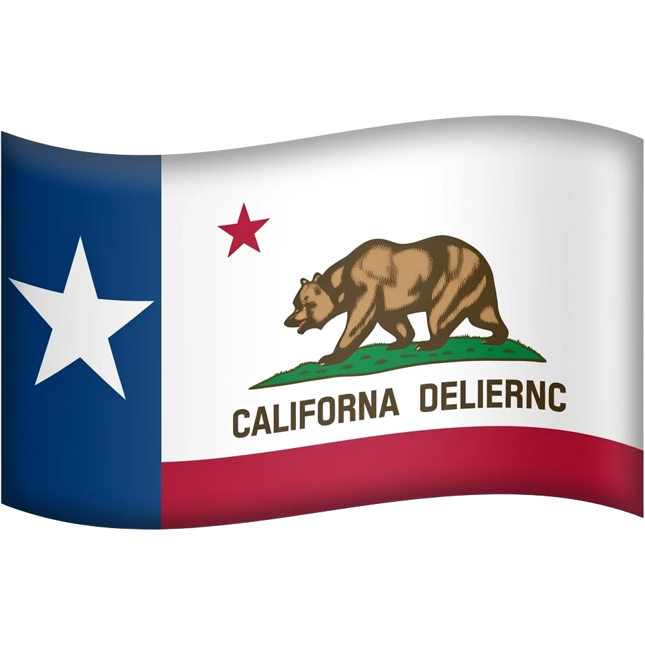 Empire of Texas California flag emoji