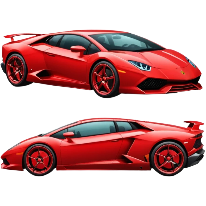 red lamborghini emoji