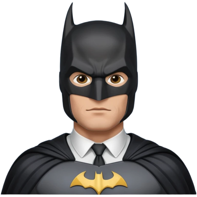 caucasian batman standing emoji