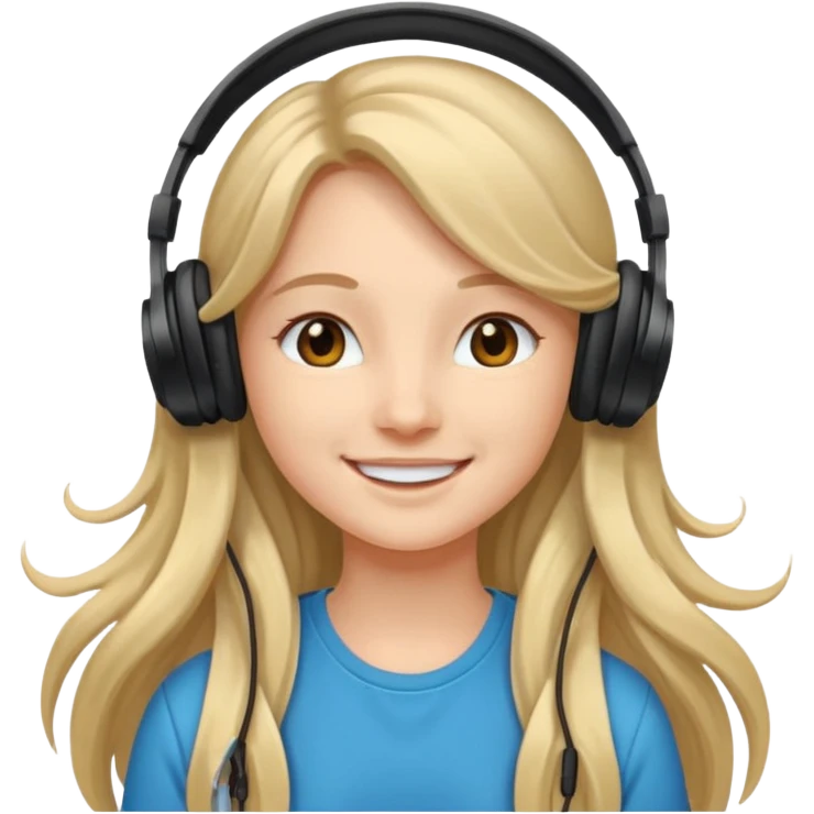 Headphones princess emoji