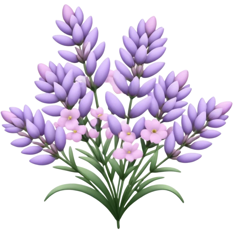Light pink lavender flowers emoji
