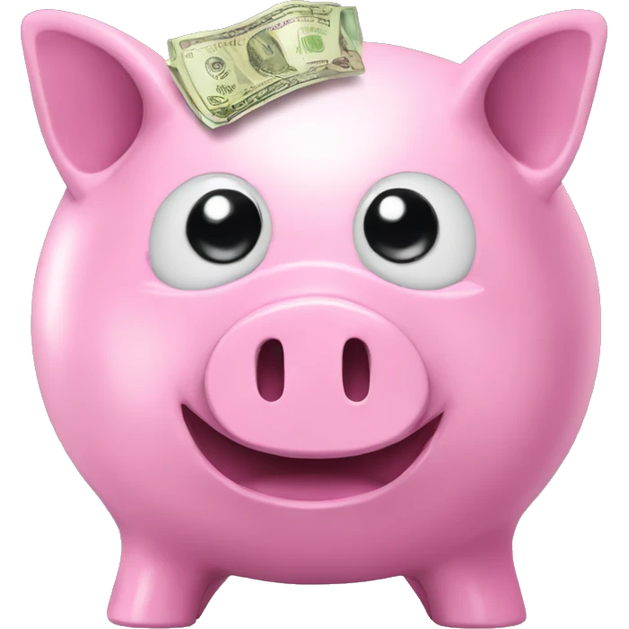 alien piggy bank with cash emoji