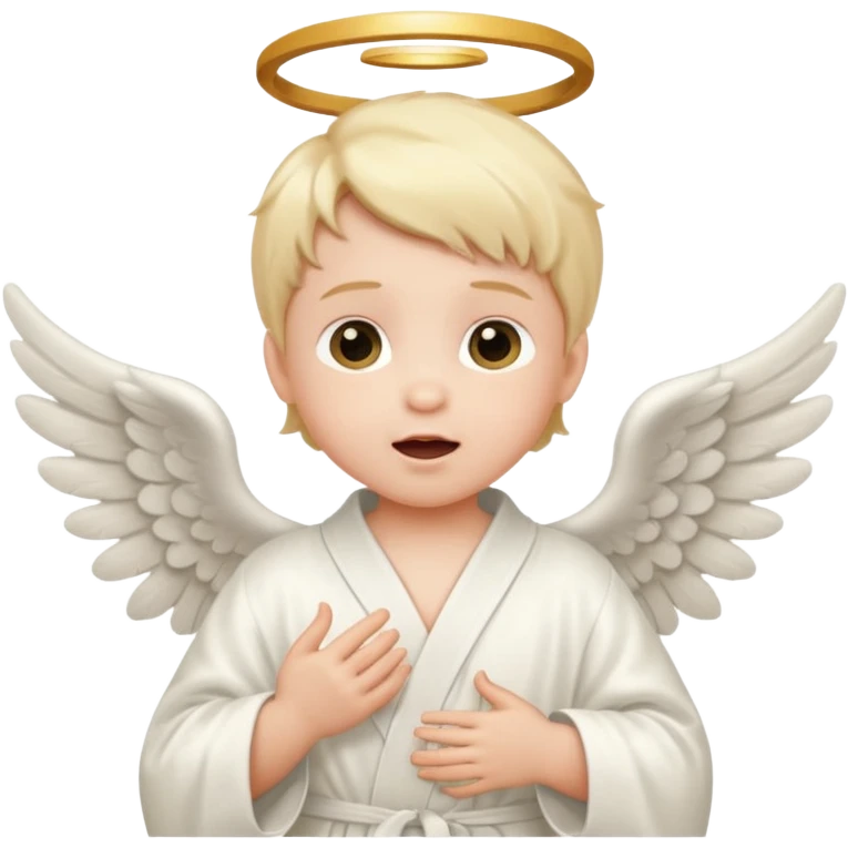 baby angel singing emoji