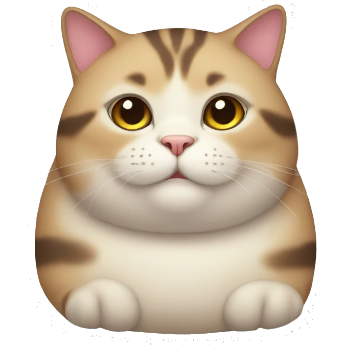 Chubby cat emoji