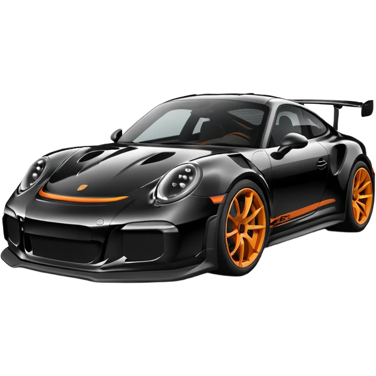 Blacked out Porsche 911 gt3 RS emoji