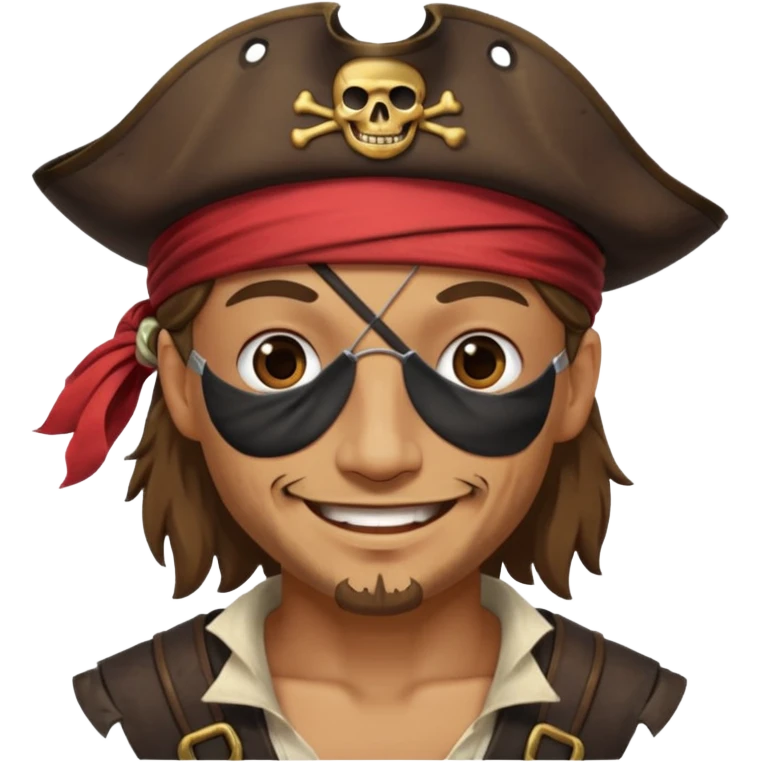pirate with eyepatch and not showing eyes emoji
