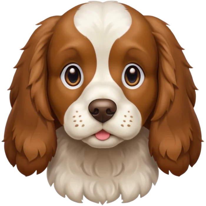 A Cocker Spaniel dog emoji
