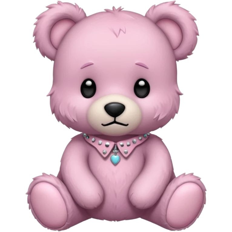 pastel emo teddy bear emoji