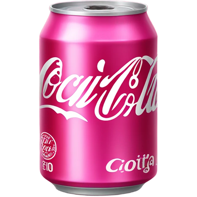 Pink coca cola  emoji
