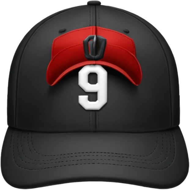 A black cap with the numbers 09  emoji