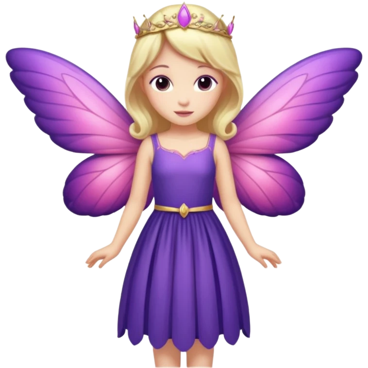 royal purple and pink buttery fairy combined emoji
