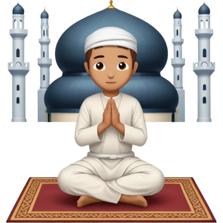 A person praying in Islam religion  make it a 2d pls emoji