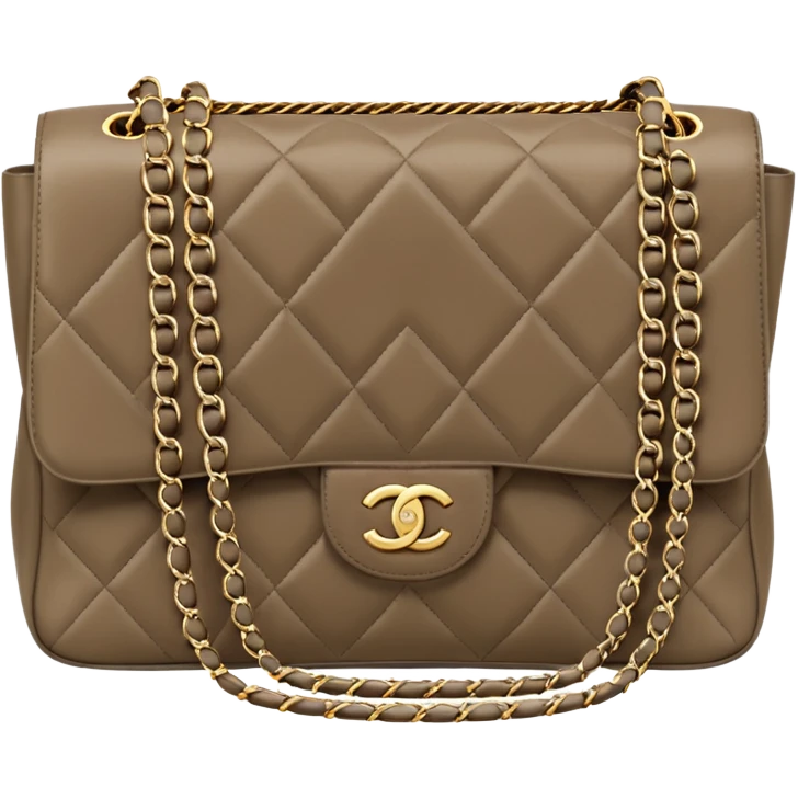 chanel taupe color bag emoji