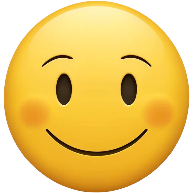 minimalist smiley face, extremely simple design emoji