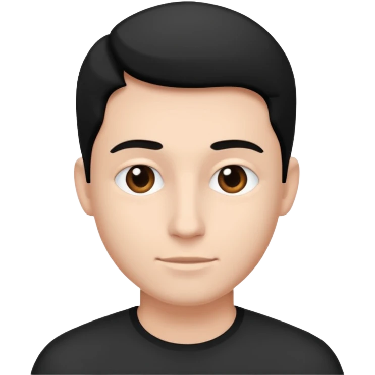 Tender Portrait male B&W emoji