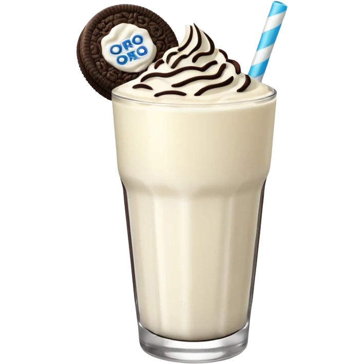 Oreo white Smoothie emoji