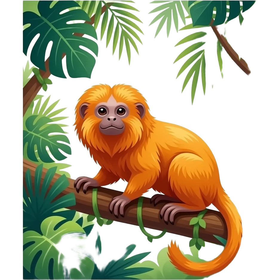 Golden lion tamarin emoji