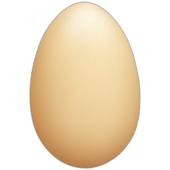 flatstyle egg beige emoji