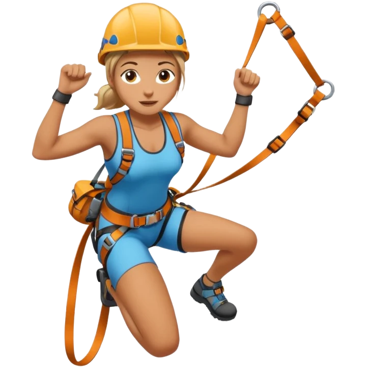female climbing emoji