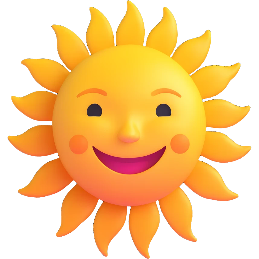 smiling sun emoji