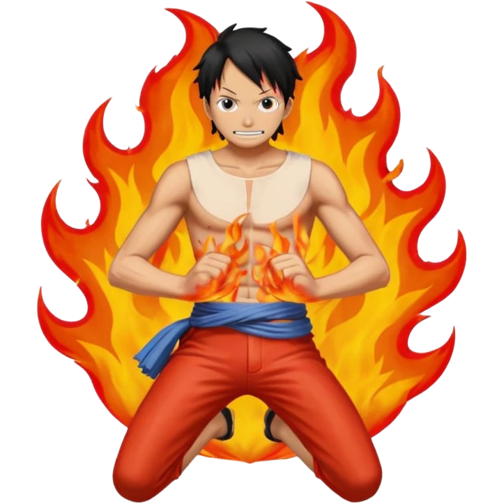 Ace from one piece fire emoji