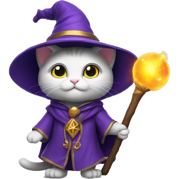 kitty magic wizard emoji