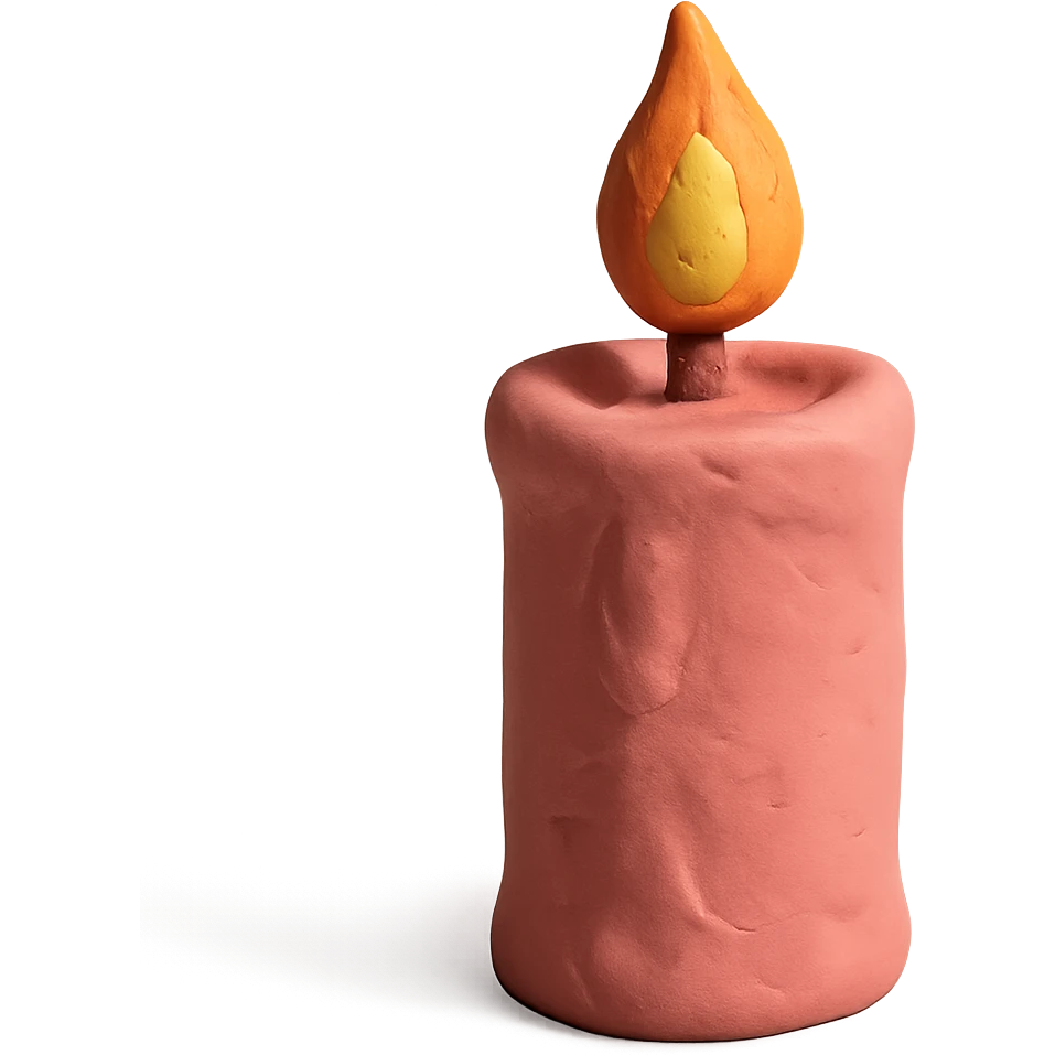 Pink candle
 emoji