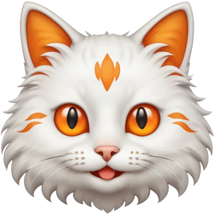 A smile meowing emoji