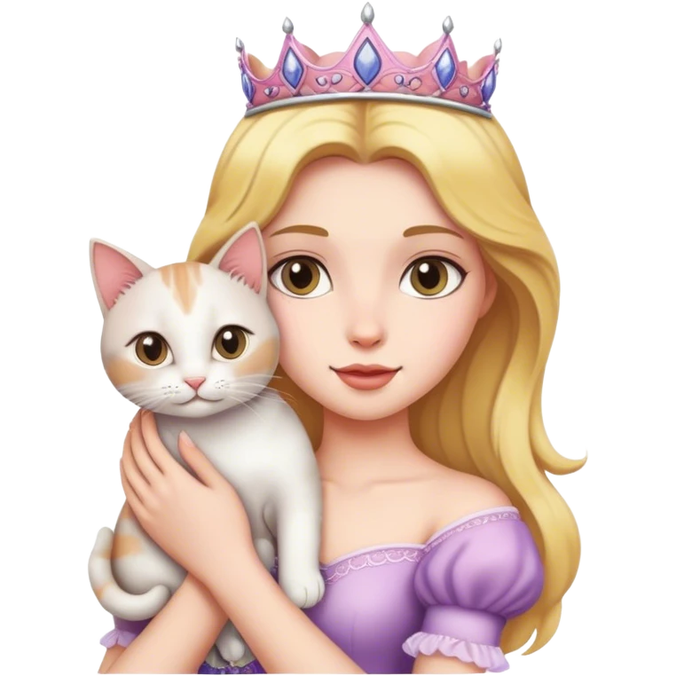 princess with a cat emoji