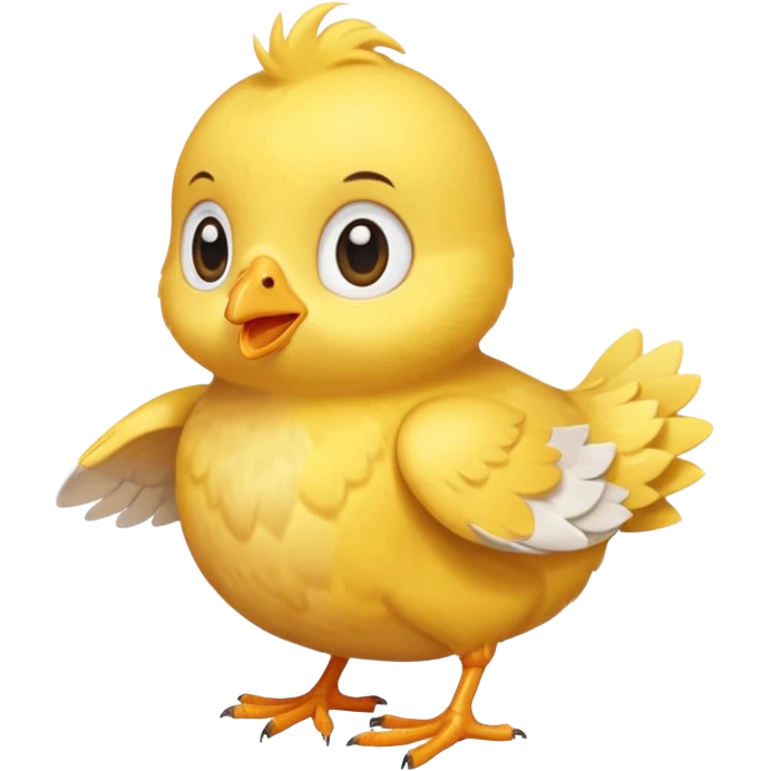 chick flying glider emoji