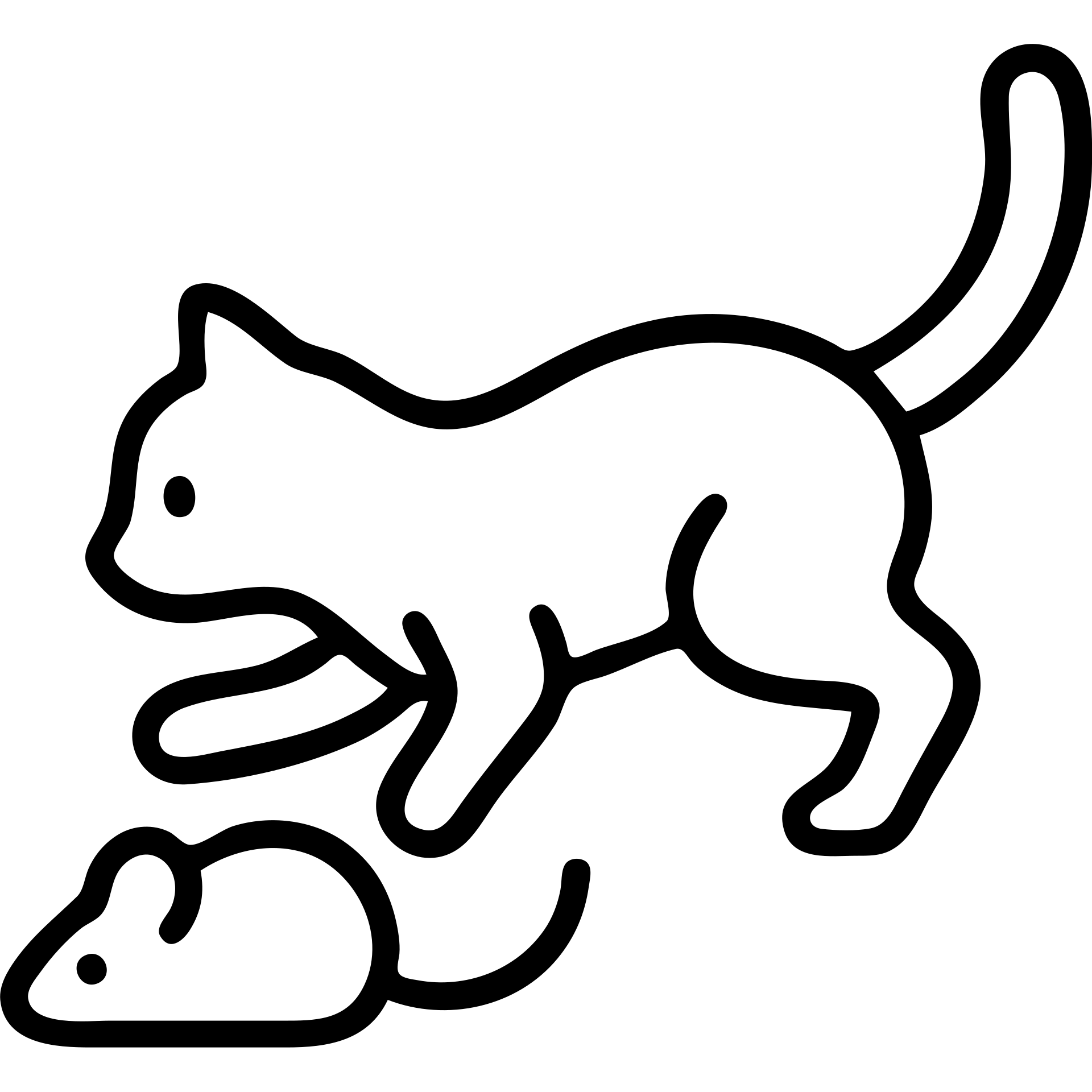 outlined cat chasing a mouse icon emoji