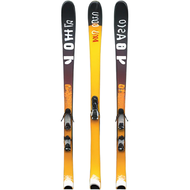 skis and ski sticks emoji