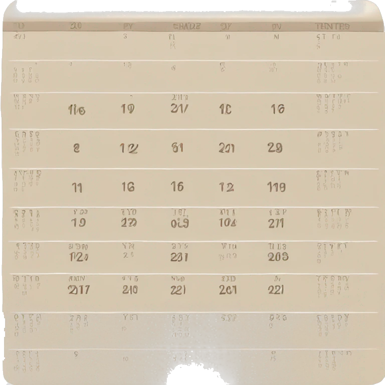 Calendar beige emoji