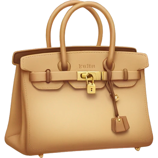 birkin bag, keyring emoji